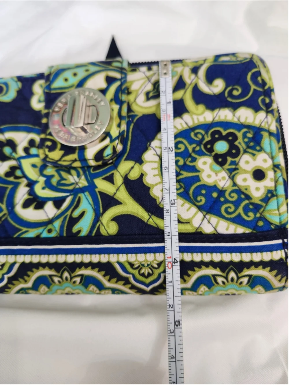 Women's Vera Bradley Wallet One Size Blue Green Paisley